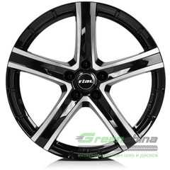 Купити RIAL QUINTO Diamond Black Front Polished R20 W9.5 PCD5x120 ET38 DIA72.6