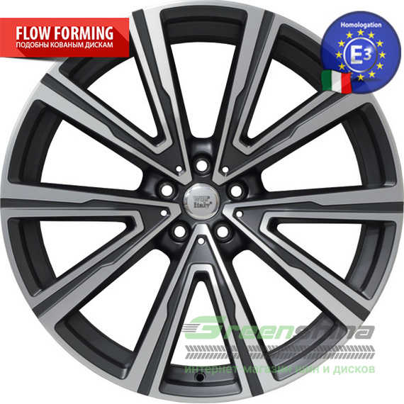 Купить WSP ITALY FIRE W686 MATT GUN METAL​ POLISHED R22 W10.5 PCD5x112 ET43 DIA66.5