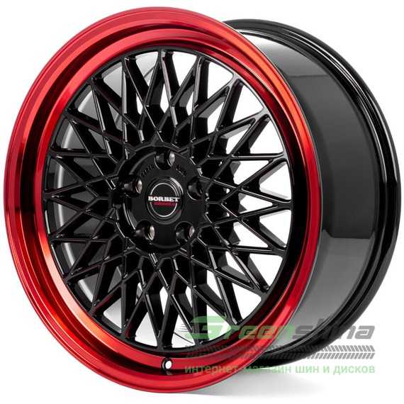 Купити Легковой диск BORBET B Black Rim Red R18 W8 PCD5x112 ET45 DIA66.5