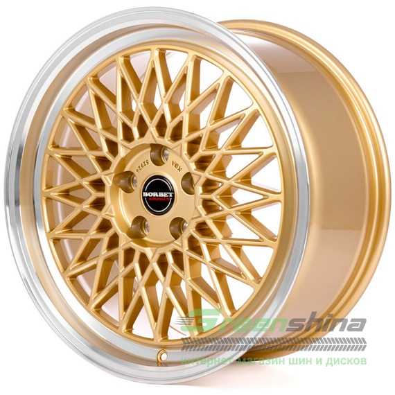 Легковой диск BORBET B Gold Rim Polished - Интернет-магазин шин и дисков с доставкой по Украине GreenShina.com.ua