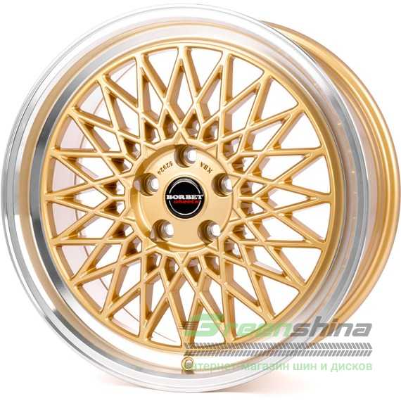 Купить Легковой диск BORBET B Gold Rim Polished R17 W7 PCD4x100 ET38 DIA64.1