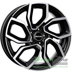 Купить Легковой диск MAK Apollo Black Mirror R17 W7.5 PCD5x108 ET45 DIA65.1